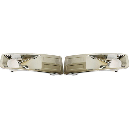 DAT AUTO PARTS Front Left Driver & Right Passenger Set of 2 Fog Light Bezel Cover Trim Molding Bumper Insert Pair Replacement For 2006-2009 Ford Fu...