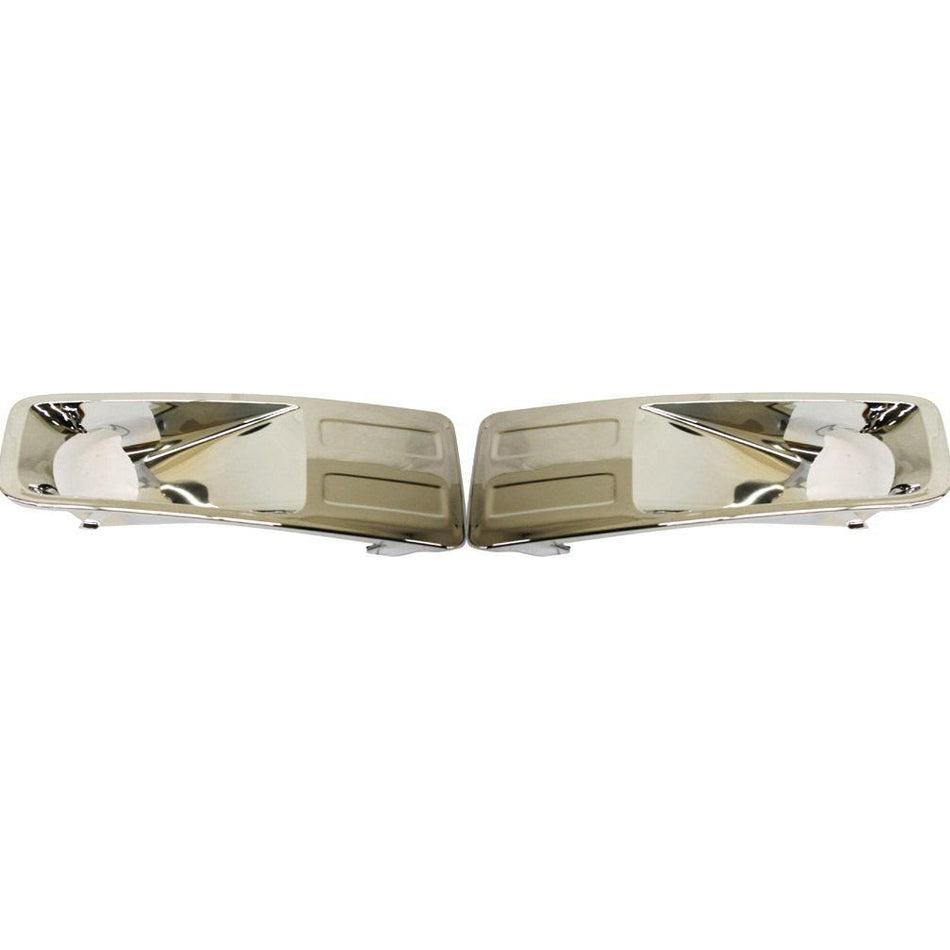DAT AUTO PARTS Front Left Driver & Right Passenger Set of 2 Fog Light Bezel Cover Trim Molding Bumper Insert Pair Replacement For 2006-2009 Ford Fu...