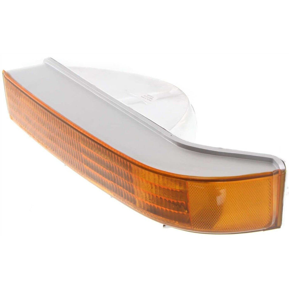 DAT AUTO PARTS Front Left Driver Side Parking Light Turn Signal Lamp Marker Assembly & Housing Replacement For 1992 - 1996 Ford Bronco Amber Lens F...