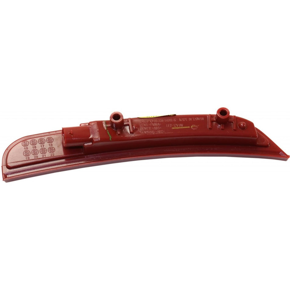 DAT AUTO PARTS Rear Left Driver Side LED Side Marker Light Assembly, Fits 2015-2023 Dodge Charger & 2024-2026 Charger Daytona, By Rear Wheel, Plast...