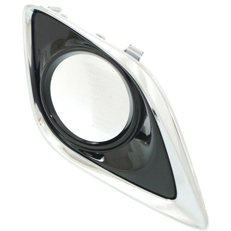 Front Passenger Side Fog Light Bezel for 2013-2016 Toyota Venza Fits 2013-2016 Toyota Venza Front Right Passenger Side Textured Black TO1039183