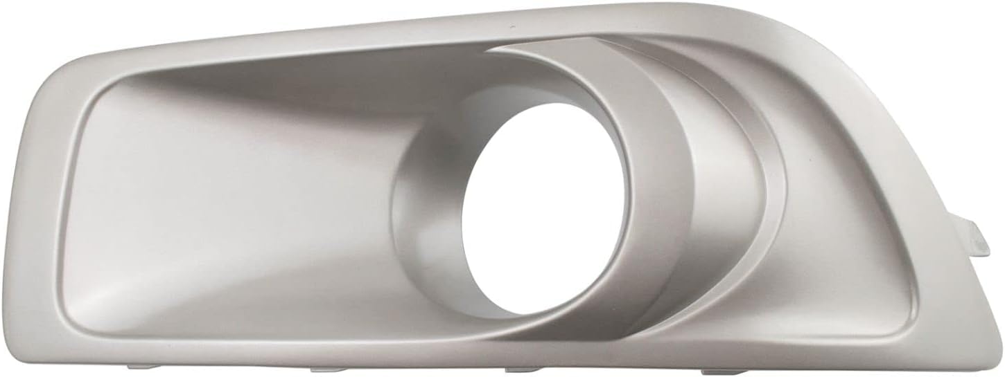 DAT AUTO PARTS Front Left Driver Side Fog Light Cover Bezel Trim Replacement For 2010 2011 2012 Subaru Outback Silver Chrome Textured Plastic SU103...