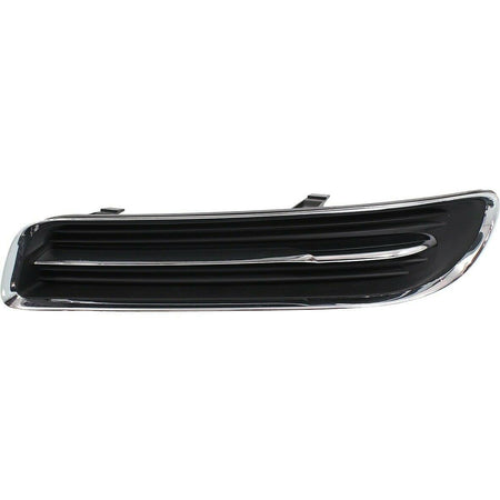 DAT AUTO PARTS Front Left Driver Side Bumper Fog Light Cover Lamp Hole Insert Replacement For 2011-2014 Chrysler 300 Black Textured Plastic with Ch...