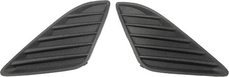 DAT AUTO PARTS Front Right Passenger And Left Driver Side Bumper Fog Light Lamp Hole Cover Set Of 2 Replacement For 2012-2014 Toyota Camry Black Te...