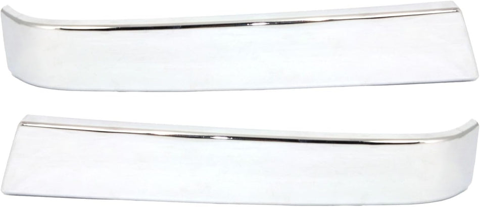Front Driver and Passenger Side Grille Molding Split Center Bar Outer Wing Pair Fits 2006-2007 Chevrolet Silverado Classic Hybrid Chrome GM1212105 GM1213105