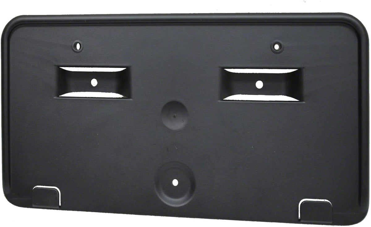 Front Bumper Cover License Plate Frame Tag Mounting Bracket Holder Replacement for 2013-2018 Ford C-Max Black Textured Plastic FO1068151 HM5Z17A385A