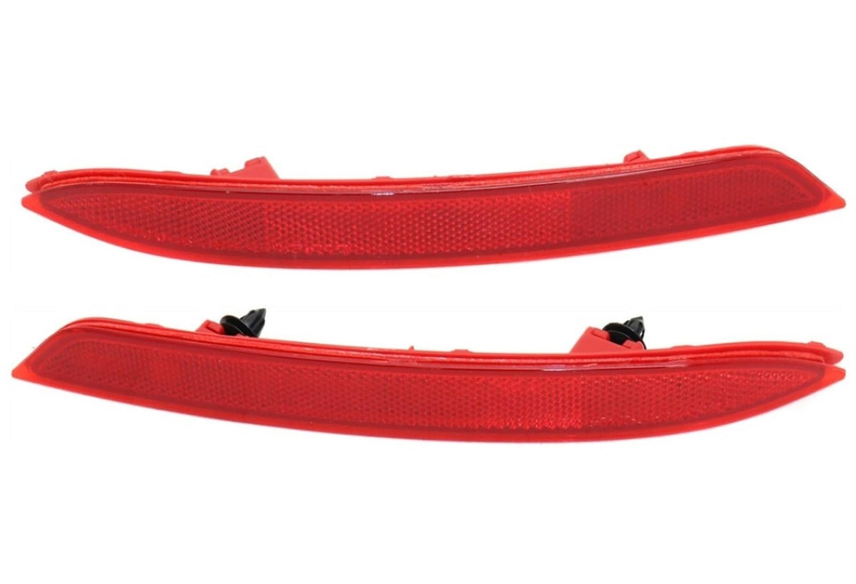 DAT AUTO PARTS Rear Left Driver & Right Passenger Side, SET OF 2, Bumper Reflector, Fits 2016-2017 Honda Accord Sedan, Plastic Red Lense, HO1184111...