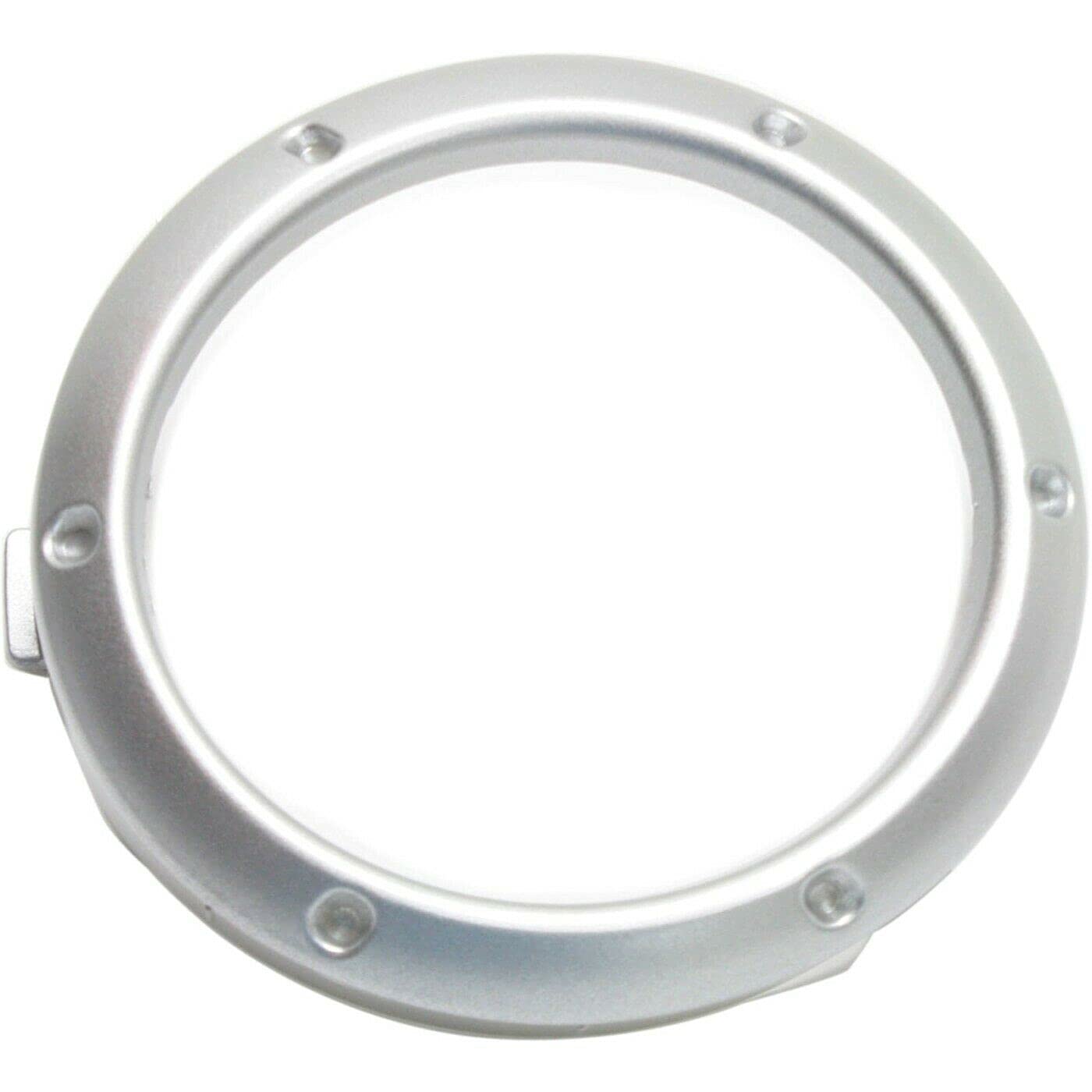 DAT AUTO PARTS Front Left Driver Or Right Passenger Side Fog Light Bezel Cover Grille Trim Ring For 2004-2007 Toyota Highlander Silver Smooth TO103...