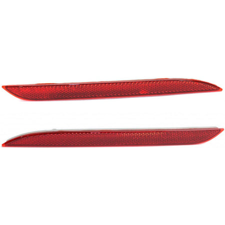 DAT AUTO Rear Left Driver & Right Passenger Side Pair Bumper Cover Marker Light Reflector Lamp Insert Set Of 2 Replacement For 2015-2017 Ford Musta...