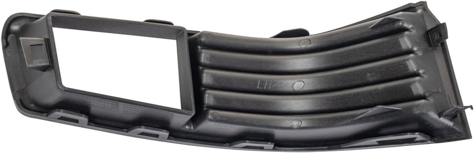 DAT AUTO PARTS Front Left Driver Side Bumper Insert Fog Light Bezel Cover Grille Trim Molding Replacement For 2008-2014 Cadillac CTS Black Textured...