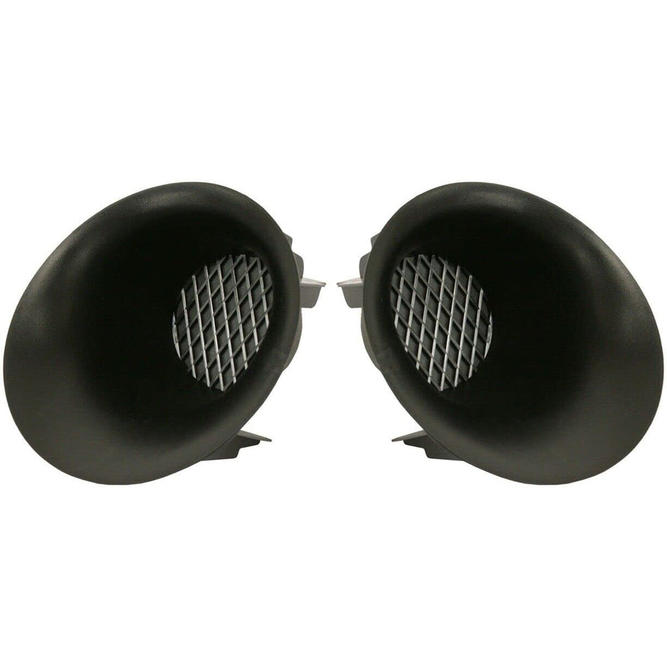 DAT AUTO PARTS Front Right Passenger And Left Driver Side Bumper Fog Light Lamp Hole Cover Grille Trim Set Of 2 Replacement For 2005-2011 Toyota Ta...