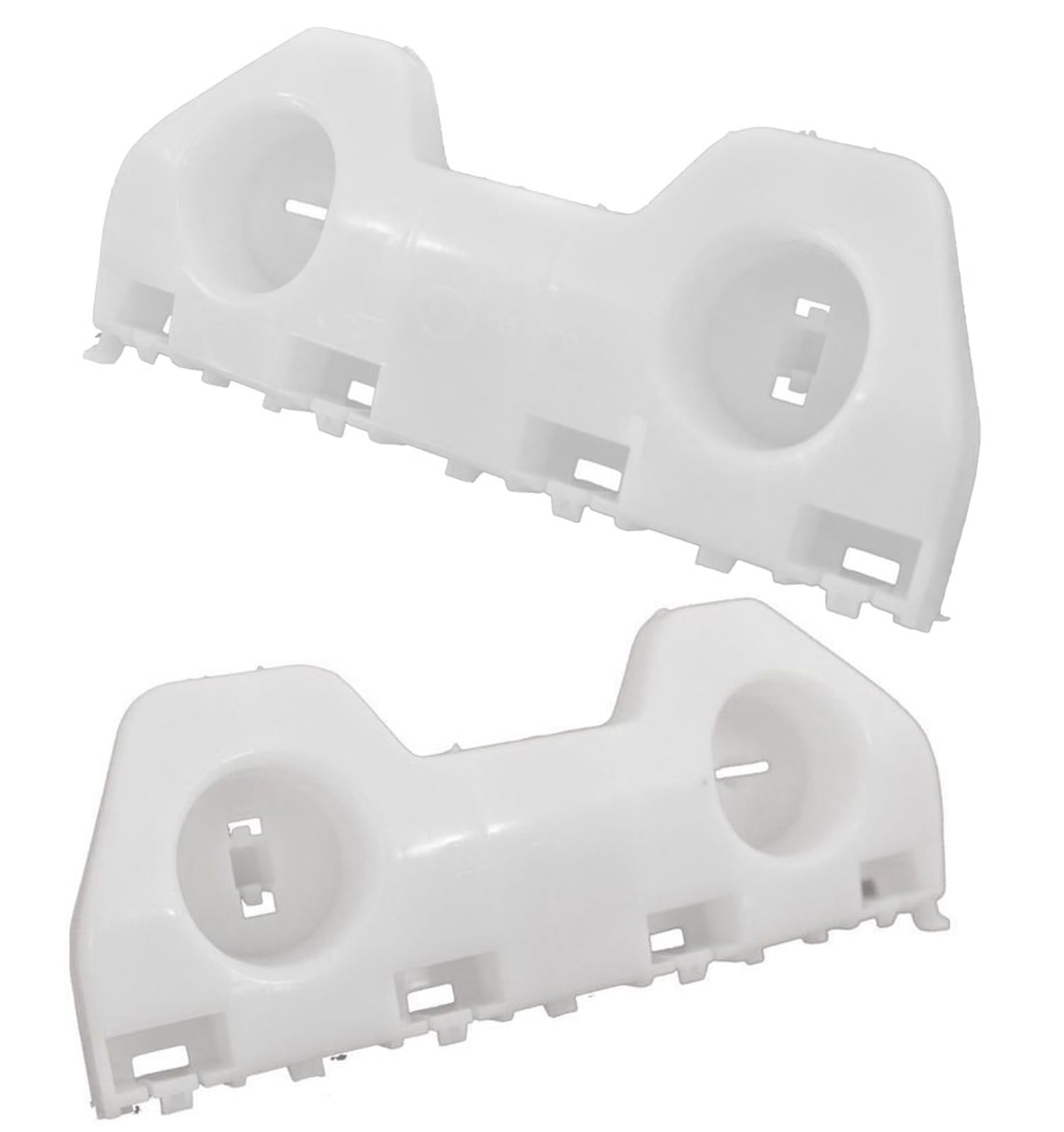 DAT AUTO PARTS Front Left Driver & Right Passenger Side Bumper Cover Bracket Insert Set Of 2 Replacement For 2012-2019 Nissan Versa White Textured ...