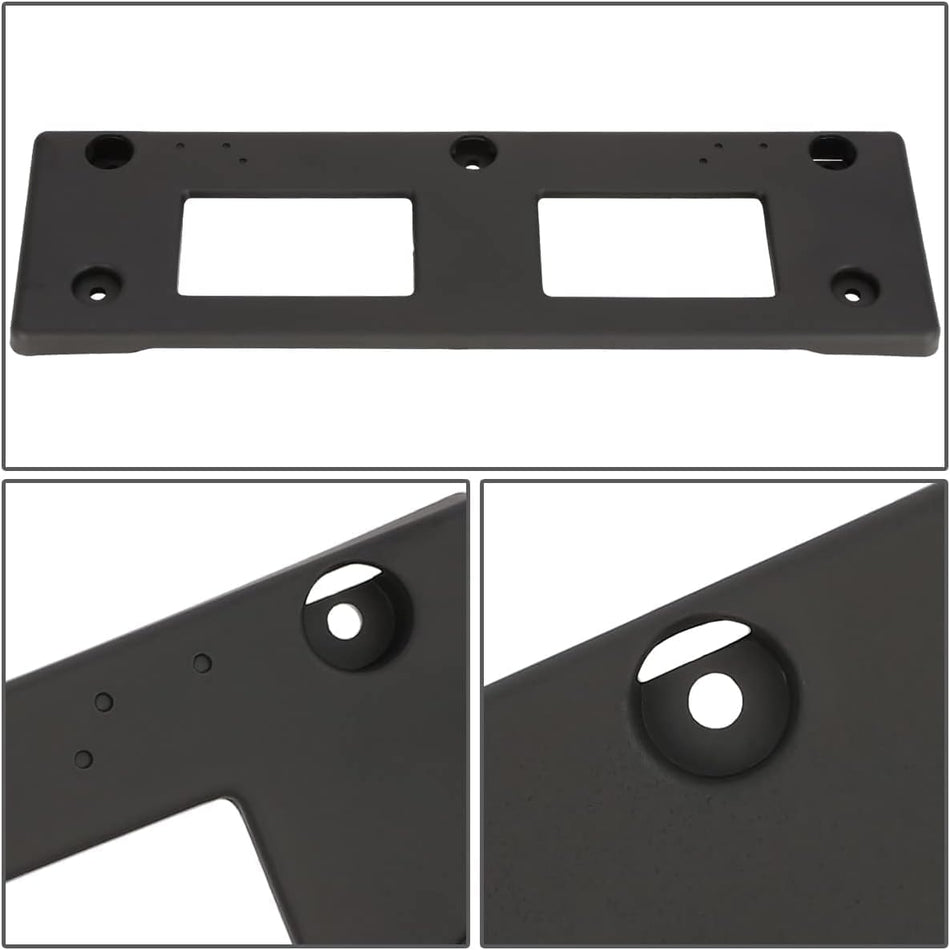 DAT AUTO PARTS Front Bumper License Plate Bracket Frame Cover Tag Holder Replacement for 2017-2019 Kia Soul Except EV Models Black Textured Plastic...