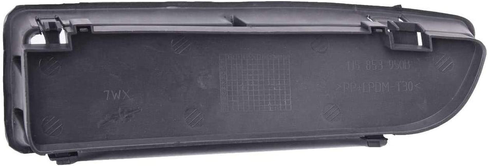 DAT AUTO PARTS Front Right Passenger & Left Driver Side Bumper Fog Light Cover Set Of 2 Replacement For 1999 - 2007 Volkswagen Jetta Black Textured...