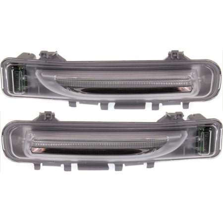 DAT AUTO PARTS Front Right Passenger & Left Driver Side Parking Light Assembly Pair Replacement For 2011 - 2014 Ford Edge Clear Lens FO2520186 FO25...