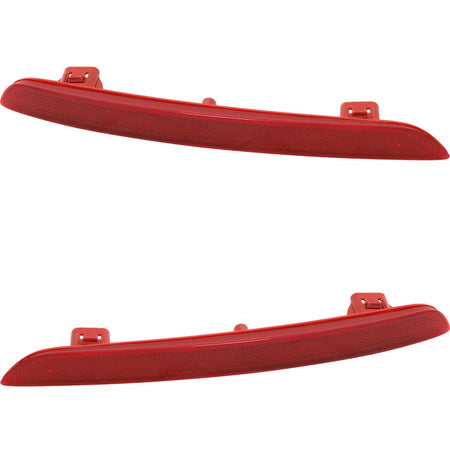 Rear Left & Right PAIR Bumper Reflector, Fits 2022–2026 Honda Civic Sedan, 2024–2026 Acura Integra Type S, 2025–2026 Honda Civic Hybrid, Plastic Re...
