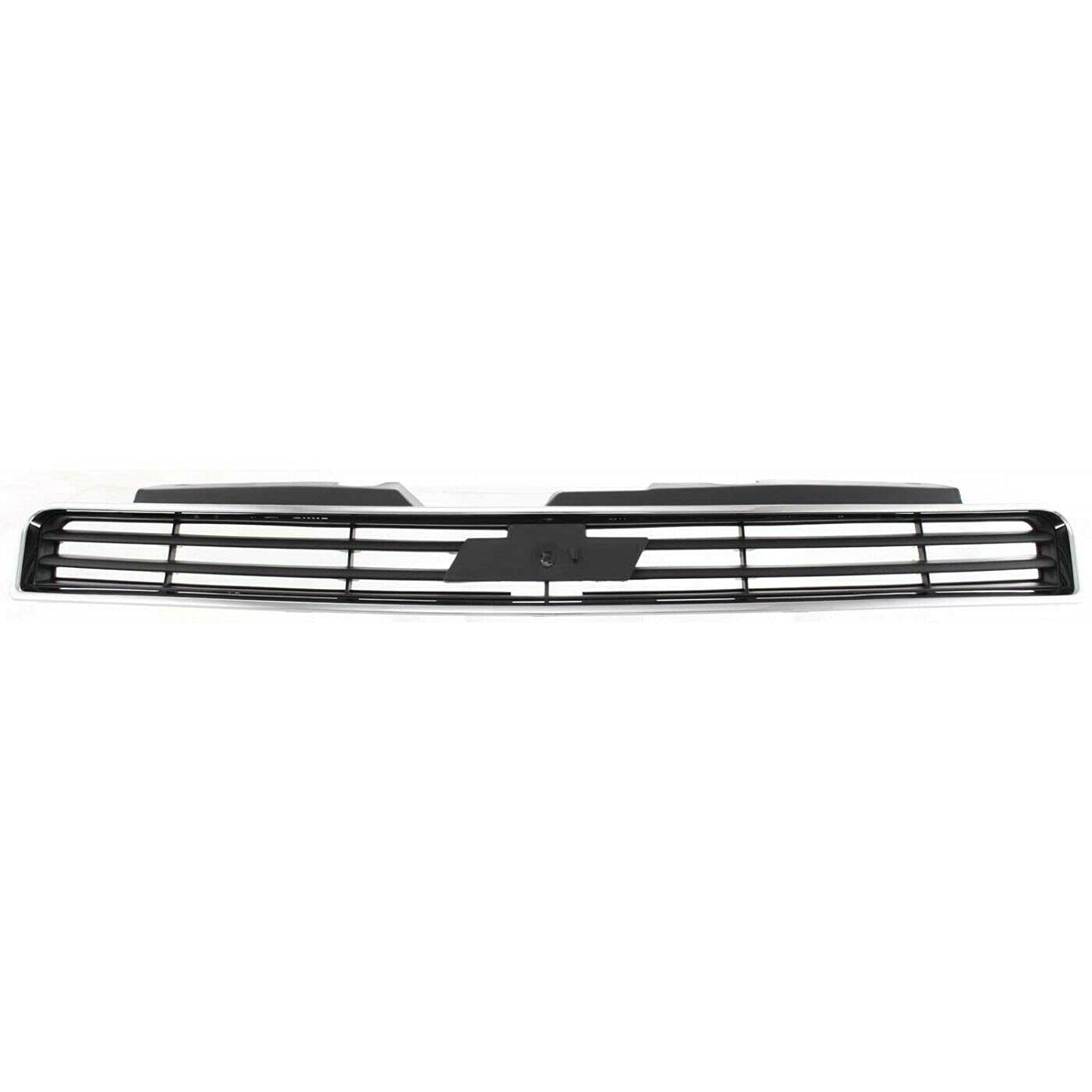 DAT AUTO PARTS Front Bumper Grille Grill Assembly Insert Panel Replacement for 2006-2011 Chevrolet Impala LS LT LTZ Chrome and Dark Gray Smooth Pla...