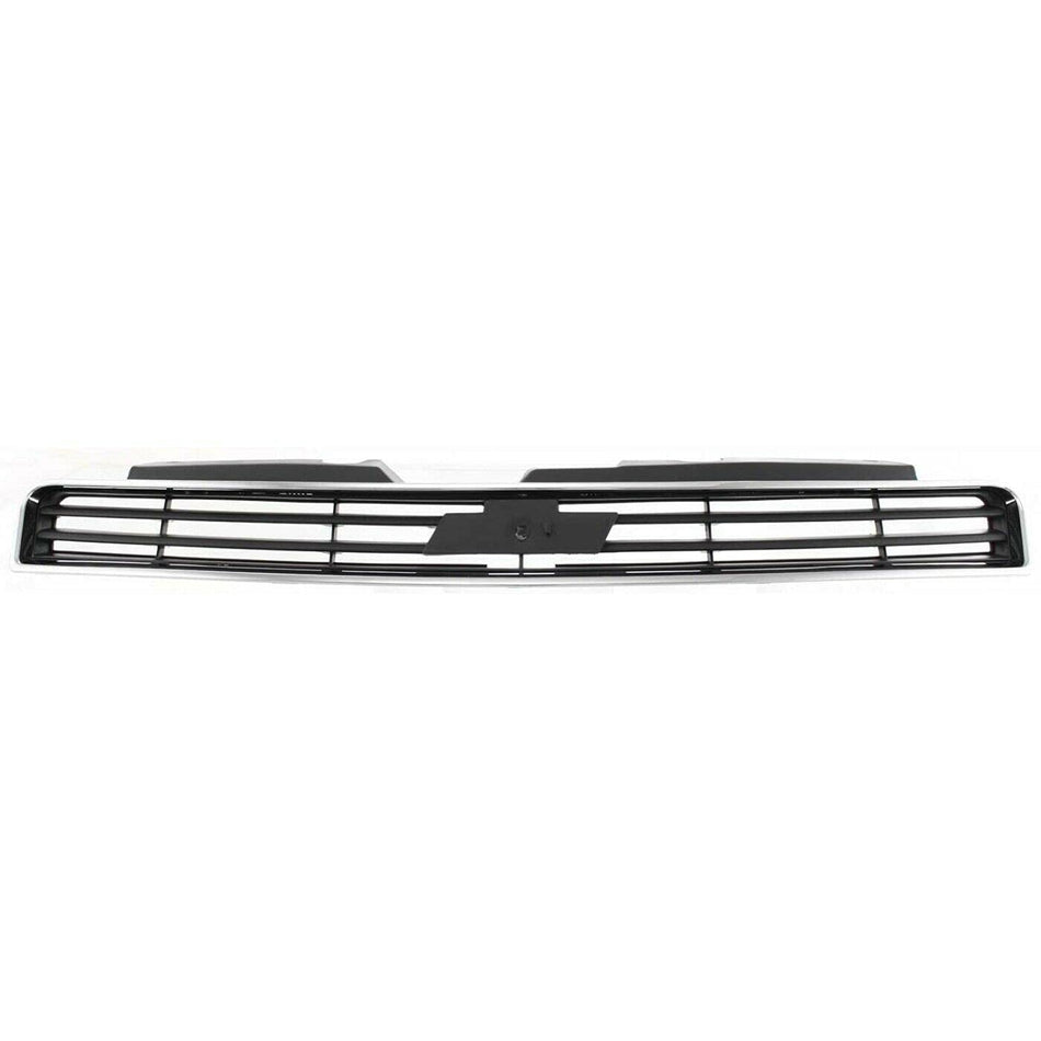 DAT AUTO PARTS Front Bumper Grille Grill Assembly Insert Panel Replacement for 2006-2011 Chevrolet Impala LS LT LTZ Chrome and Dark Gray Smooth Pla...