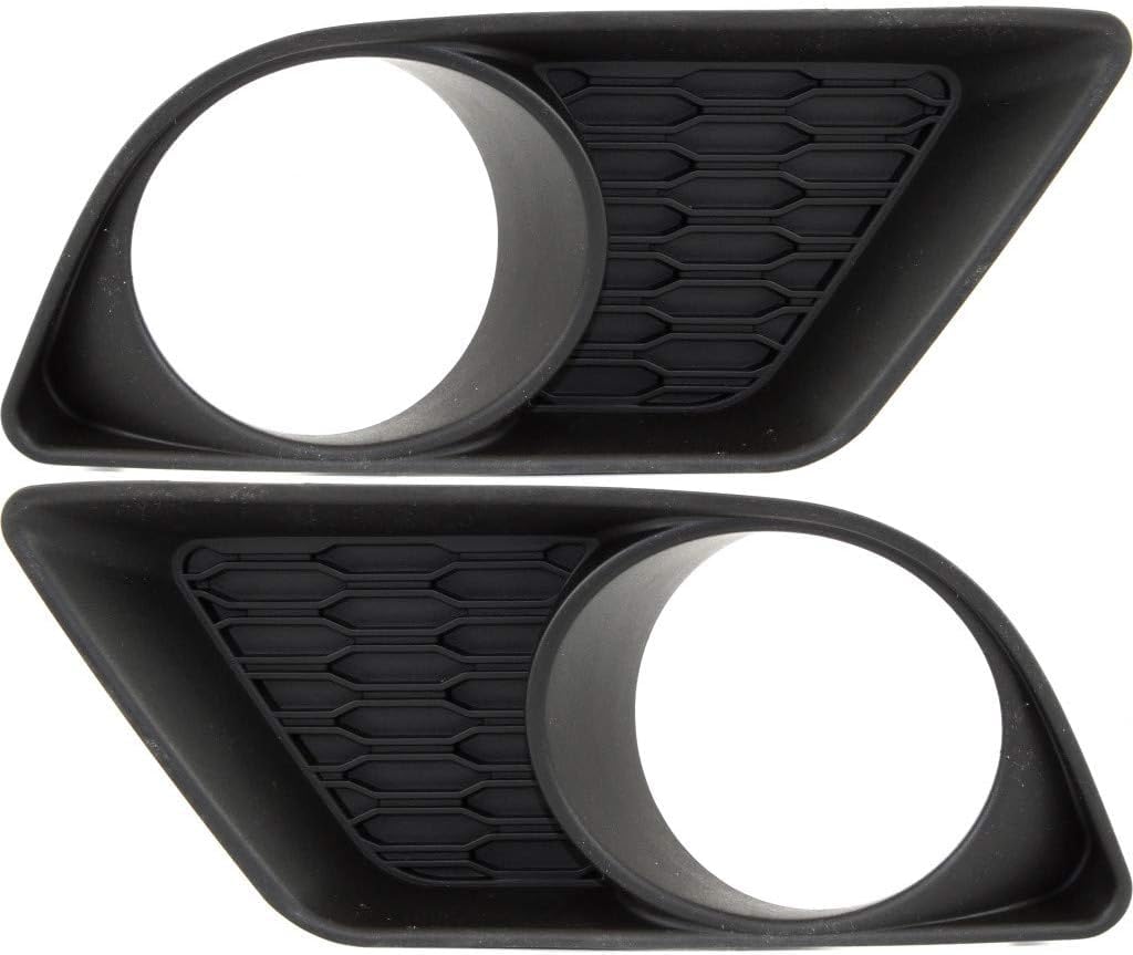 DAT AUTO PARTS Front Left Driver & Right Passenger Set of 2 Fog Light Cover Bezel Pair Replacement For 2011-2014 Dodge Charger Except SRT-8 Models ...