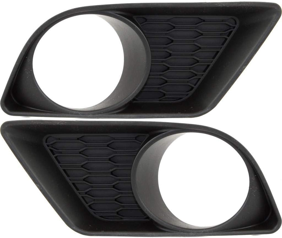 DAT AUTO PARTS Front Left Driver & Right Passenger Set of 2 Fog Light Cover Bezel Pair Replacement For 2011-2014 Dodge Charger Except SRT-8 Models ...