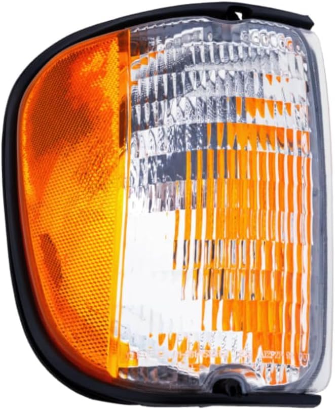 DAT AUTO PARTS Front Right Passenger Side Corner Parking Light Marker Lamp Housing Signal Assembly Replacement For 1992-2003 Ford Econoline Van Ora...