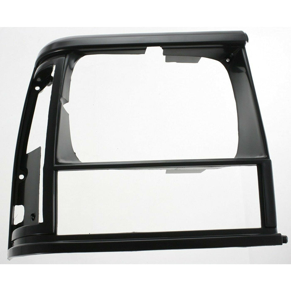 Front Right Passenger Side Headlight Door Grille Cover Replacement For 1991-1996 Jeep Cherokee Plastic Grill for Use on Single Head Light Type Blac...