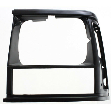 DAT AUTO PARTS Front Left Driver Side Headlight Door Molding Insert Cover Grille Trim Replacement for 1991-1996 Jeep Cherokee Black Textured Plasti...