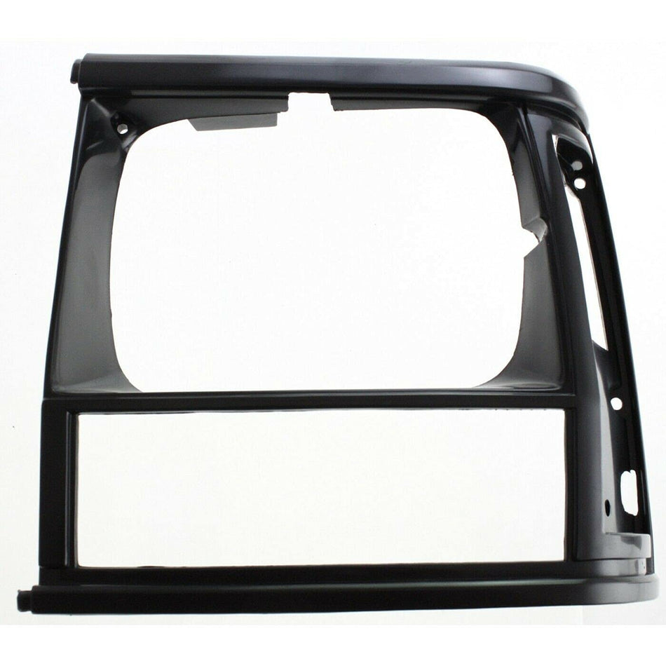 DAT AUTO PARTS Front Left Driver Side Headlight Door Molding Insert Cover Grille Trim Replacement for 1991-1996 Jeep Cherokee Black Textured Plasti...