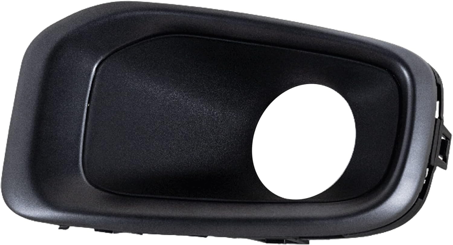 DAT AUTO PARTS Front Left Driver Side Bumper Fog Light Hole Cover Bezel Trim Insert Replacement For 2015 2016 2017 2018 Jeep Renegade Black Texture...