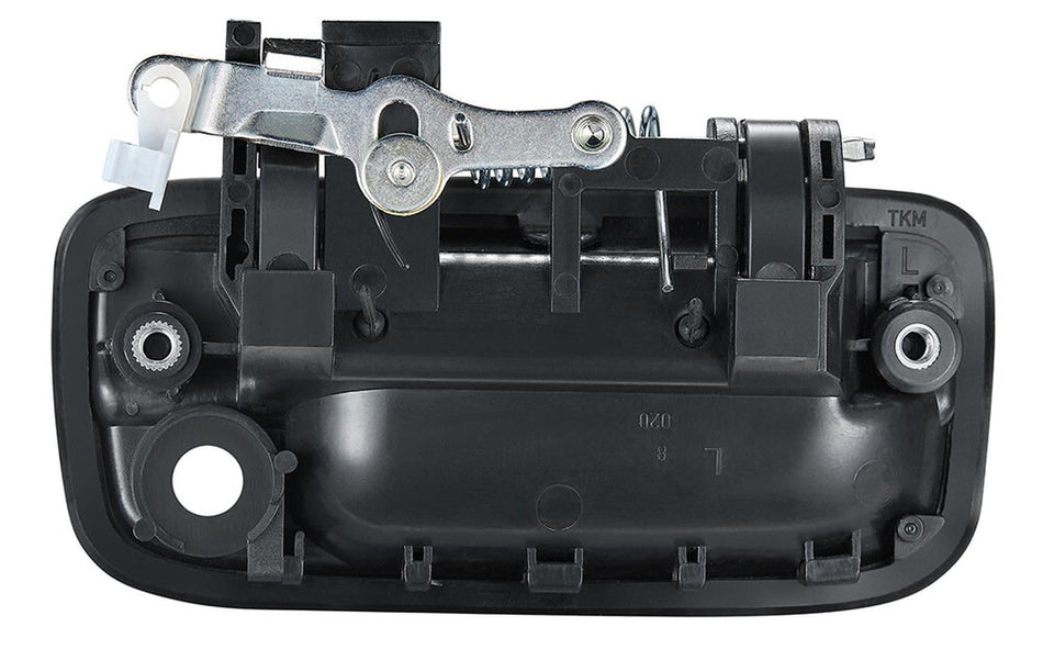 Outside Front Left Driver Side Exterior Door Handle Fits 1995-2004 Toyota Tacoma 2WD 4WD Black Smooth Paint to Match TO1310128