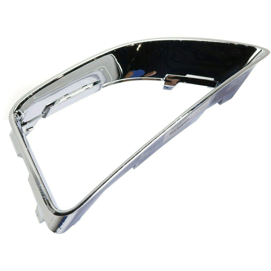 DAT AUTO PARTS Front Left Driver Side Fog Light Bezel Trim Ring Molding Replacement For 2010 2011 2012 Ford Fusion SEL/Sport/Hybrid Silver Chrome S...