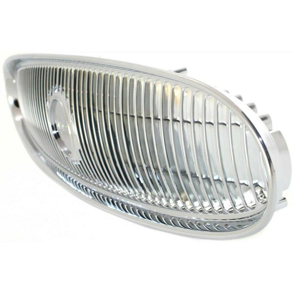 DAT AUTO PARTS Front Bumper Grille Grill Assembly Insert Panel Replacement For 2000 - 2005 Buick LeSabre Emblem Not Included Chrome Smooth GM120042...
