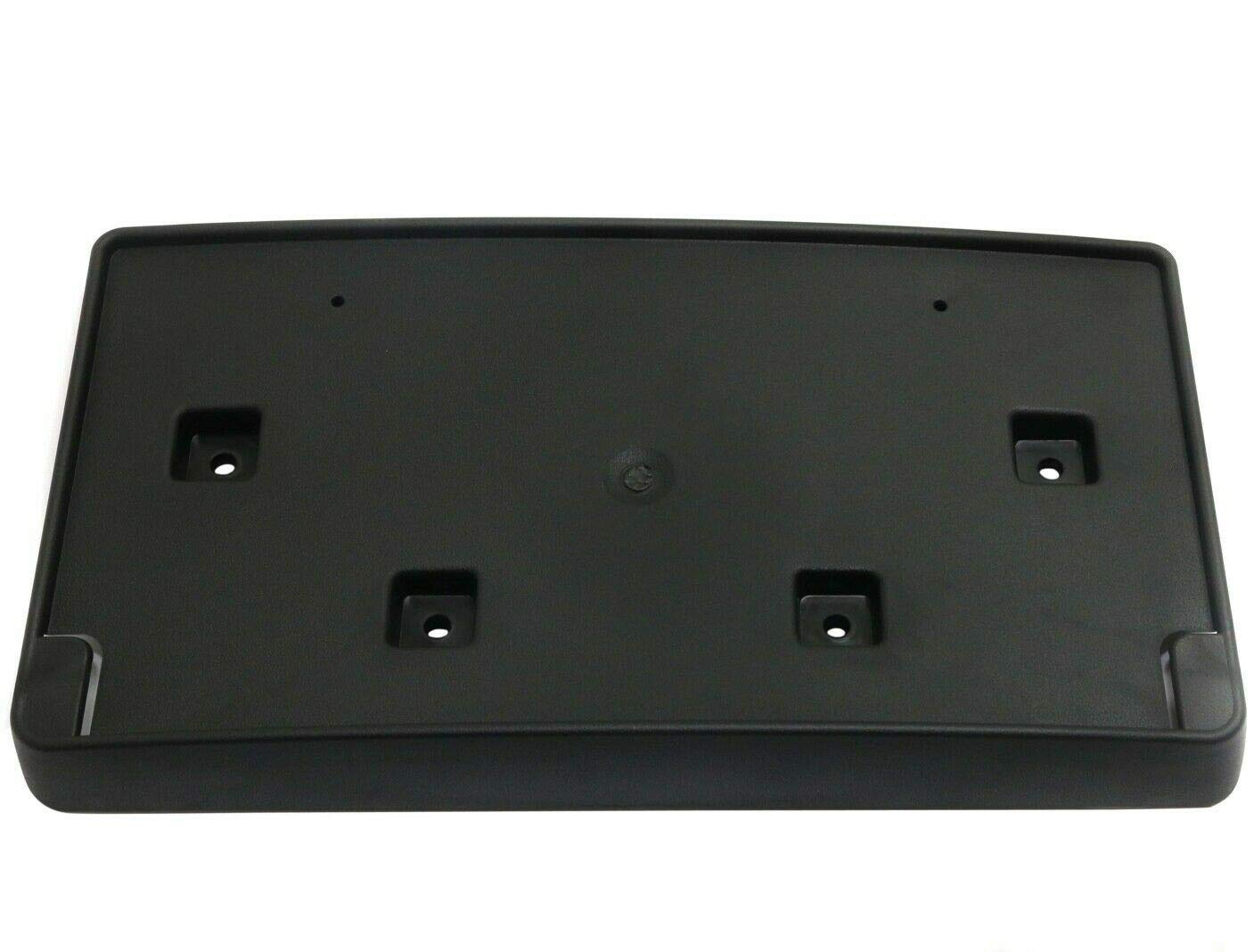 DAT AUTO PARTS Front Bumper License Plate Frame Mounting Bracket Tag Holder Replacement for 2017-2021 Jeep Compass MP Black Textured Plastic CH1068...