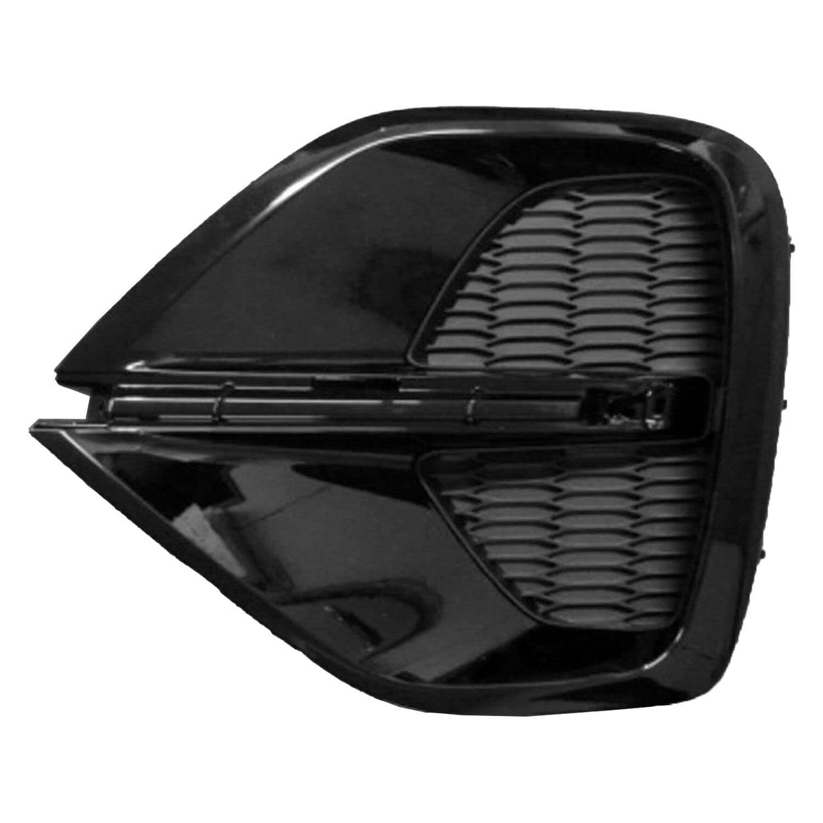 DAT AUTO PARTS Front Left Driver Side Fog Light Bumper Cover Bezel Trim Grille Molding Insert Replacement For 2020 - 2022 Kia Sportage Black Painte...