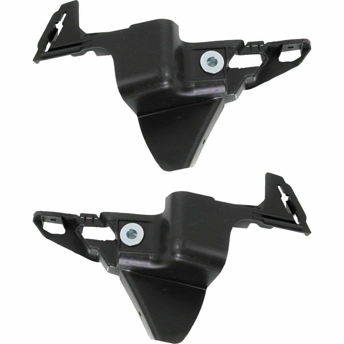 Front Left Driver & Right Passenger Side Set Of 2 Bumper Cover Support Bracket Mounting Retainer Pair Replacement For 2010-2015 Chevrolet Camaro Bl...