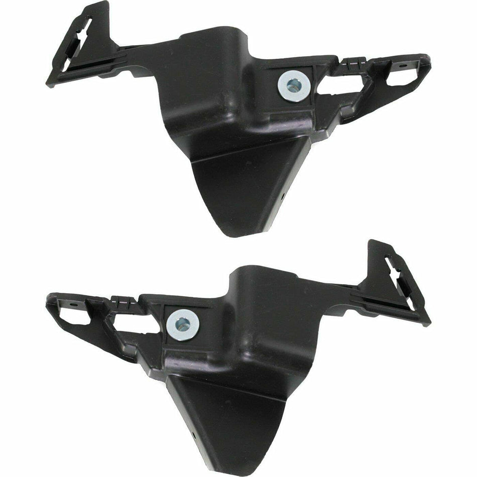 Front Left Driver & Right Passenger Side Set Of 2 Bumper Cover Support Bracket Mounting Retainer Pair Replacement For 2010-2015 Chevrolet Camaro Bl...