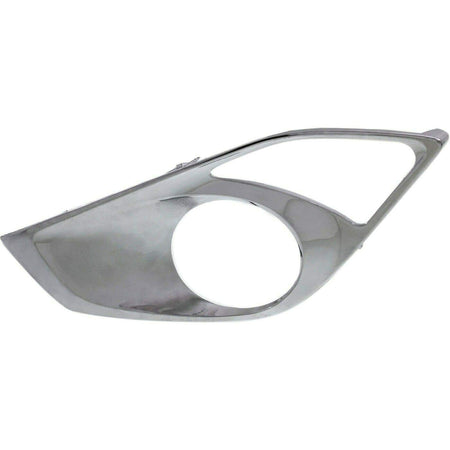 DAT AUTO PARTS Front Left Driver Side Fog Light Bezel Replacement for 13-15 Toyota Avalon Silver Finish TO1038166 5212807040