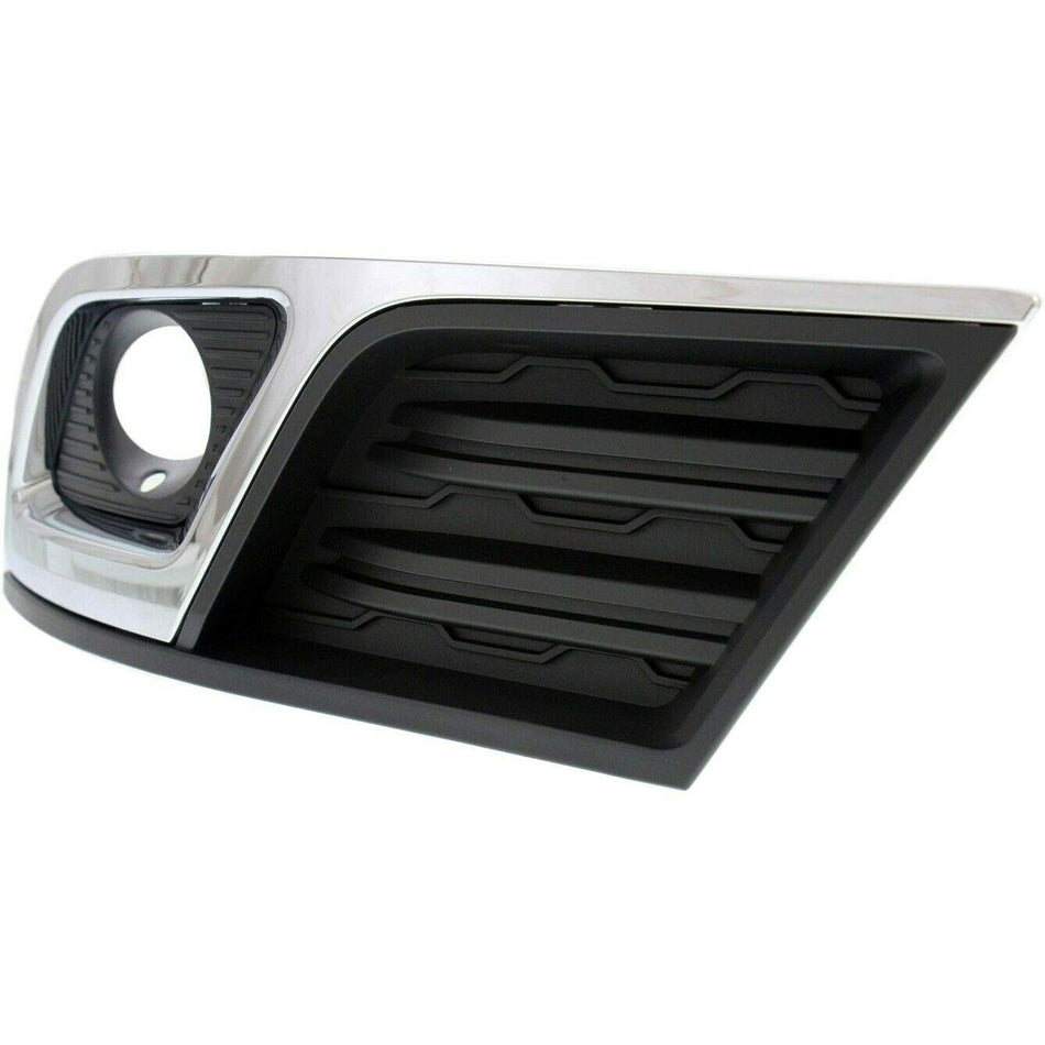 DAT AUTO PARTS Front Left Driver Side Fog Light Bezel Cover Molding Bumper Insert Replacement For 2013-2017 Chevrolet Traverse LT Black Textured Pl...