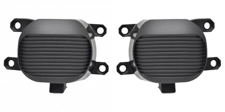 DAT AUTO PARTS Front Left Driver & Right Passenger Side Bumper Fog Light Cover Bezel Pair Replacement For 2021 - 2022 Toyota Sienna Black Textured ...