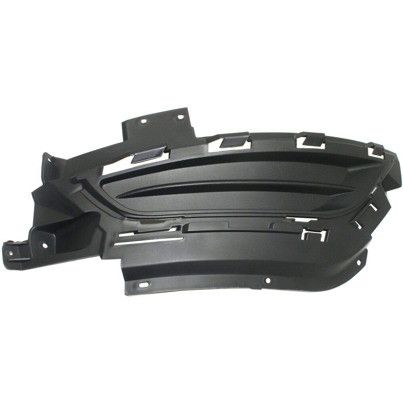 DAT AUTO PARTS Front Right Passenger Side Fog Light Hole Cover Bracket Trim Molding Insert Replacement For 2015-2017 Chrysler 200 Sedan Black Textu...