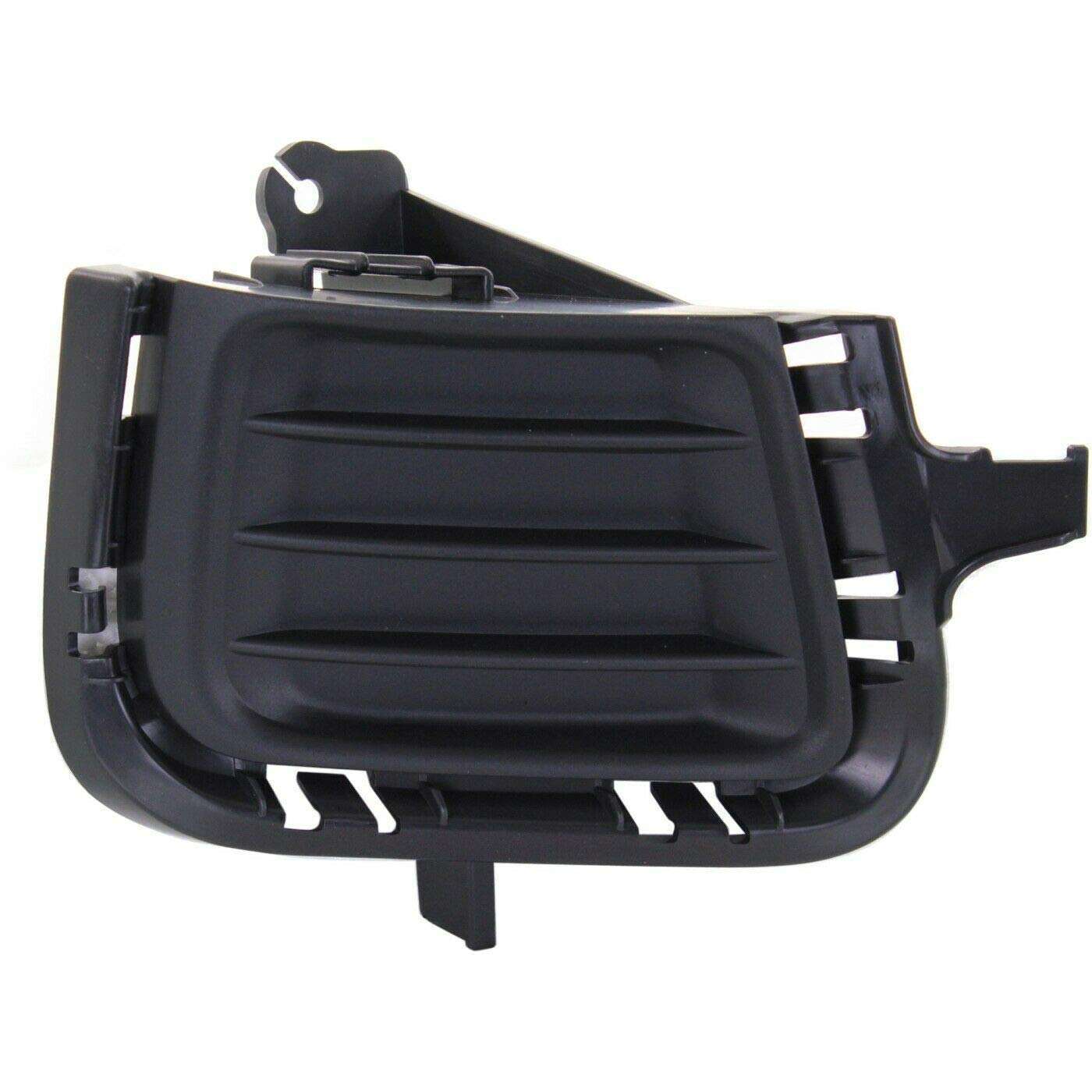 DAT AUTO PARTS Front Right Passenger Side Bumper Fog Light Lamp Hole Cover Grille Molding Trim Replacement For 2012 - 2014 Toyota Prius C Black Tex...