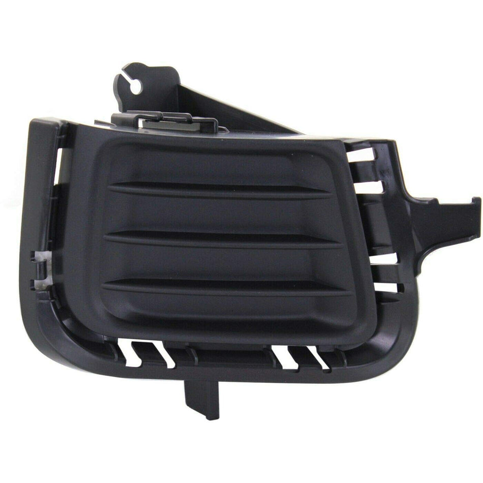 DAT AUTO PARTS Front Right Passenger Side Bumper Fog Light Lamp Hole Cover Grille Molding Trim Replacement For 2012 - 2014 Toyota Prius C Black Tex...