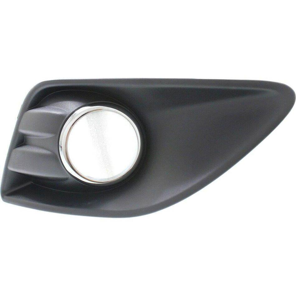 DAT AUTO PARTS Front Left Driver Side Fog Light Bezel Cover Molding Bumper Insert Replacement For 2013-2018 Ford C-Max Black Textured Plastic with ...