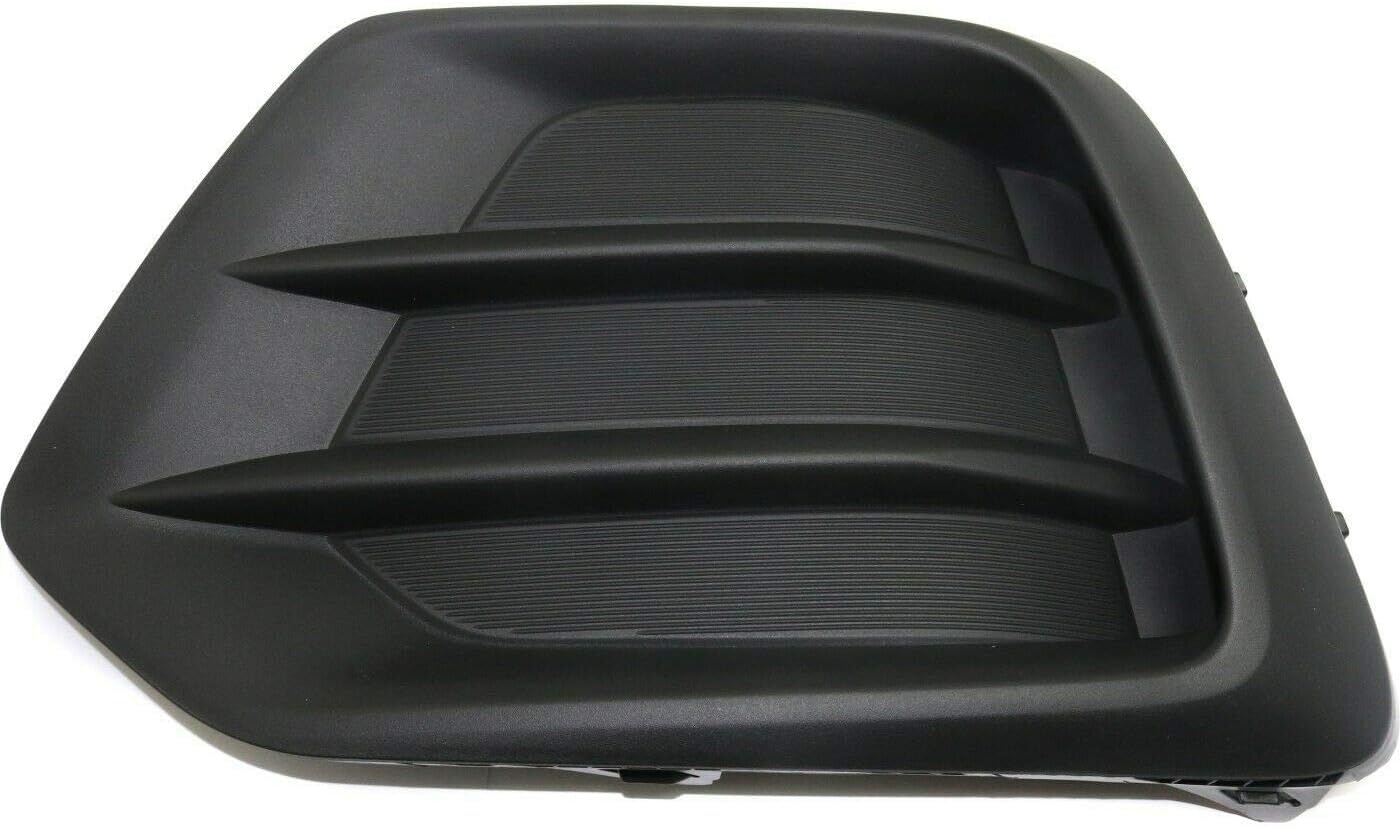 DAT AUTO PARTS Front Left Driver Side Fog Light Hole Lamp Cover Bumper Grille Insert Replacement For 2017-2022 Chevrolet Chevy Trax Black Textured ...