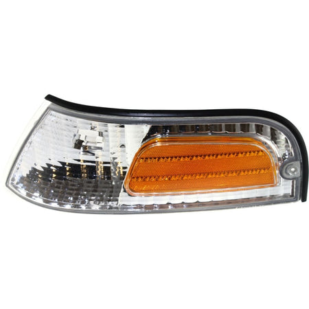 DAT AUTO PARTS Front Left Driver Side Parking Light Signal Lamp Marker Lens & Housing Assembly Replacement For 1998 - 2011 Ford Crown Victoria FO25...