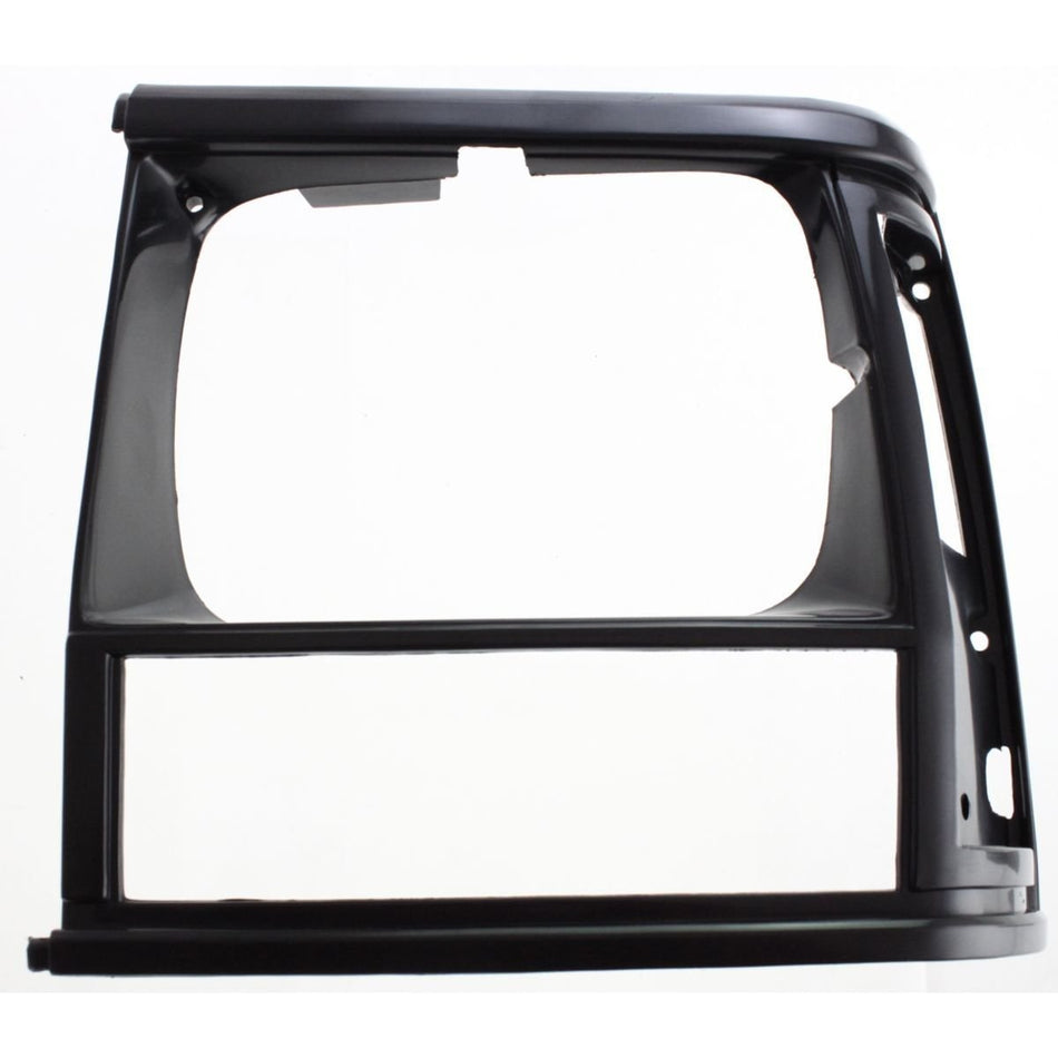 DAT AUTO PARTS Front Right Passenger And Left Driver Side Head Light Door Molding Bezel Cover Grille Replacement For 1991-1996 Jeep Cherokee Black ...