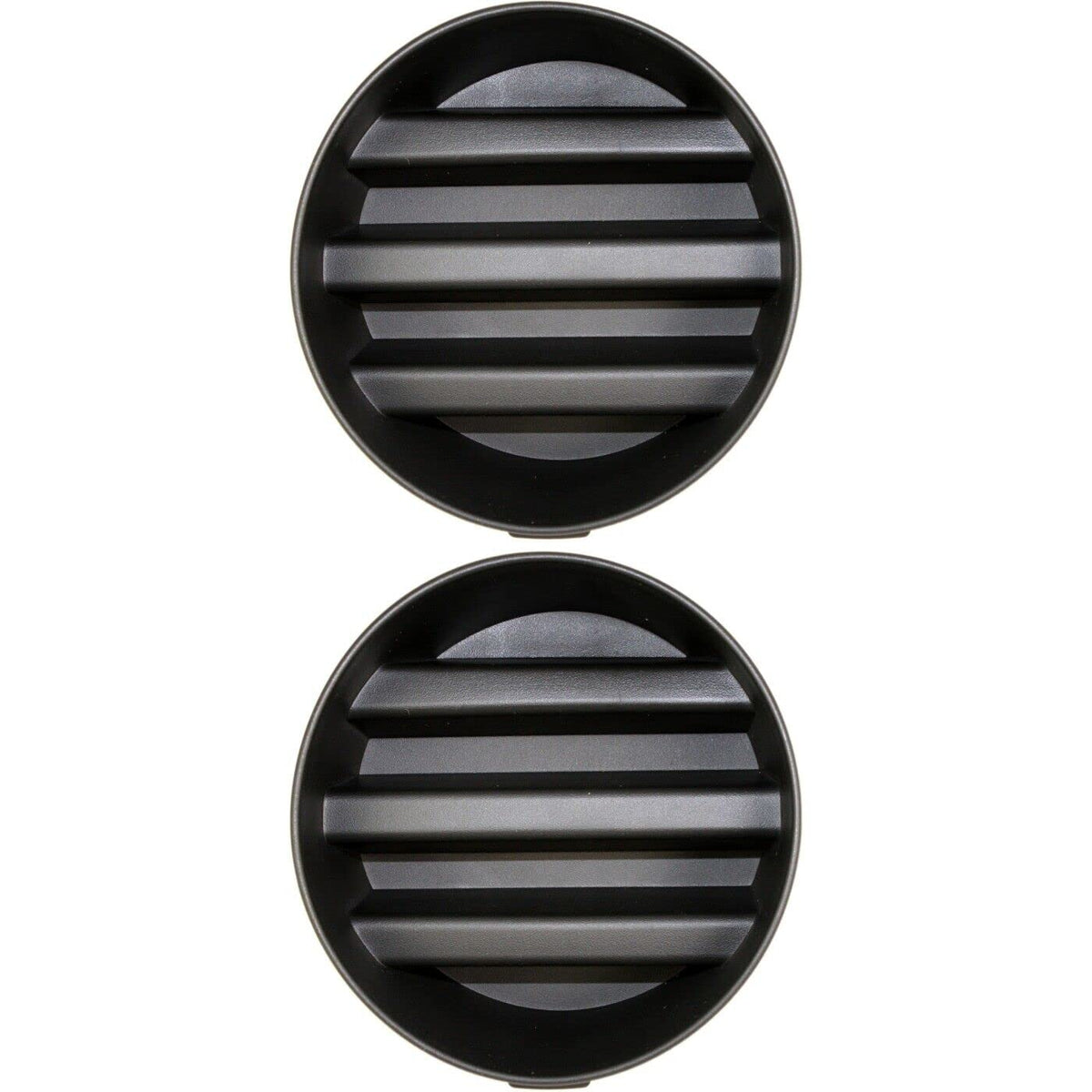 DAT AUTO PARTS Front Left Driver & Right Passenger Side Fog Light Cover Pair Replacement For 2008 - 2010 Jeep Grand Cherokee Black Textured CH10381...