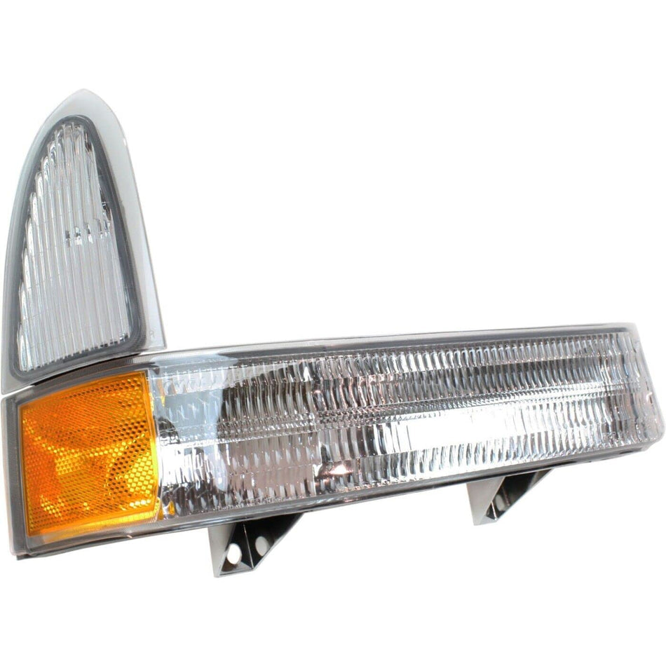Front Passenger Side Signal Park Light Fits 2001-2004 Ford Excursion Amber Lens FO2521169