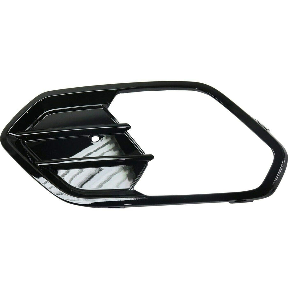 DAT AUTO PARTS Front Left Driver Side Fog Light Bezel Cover Trim Molding Bumper Insert Replacement For 2017 2018 2019 Ford Escape Glossy Black Smoo...