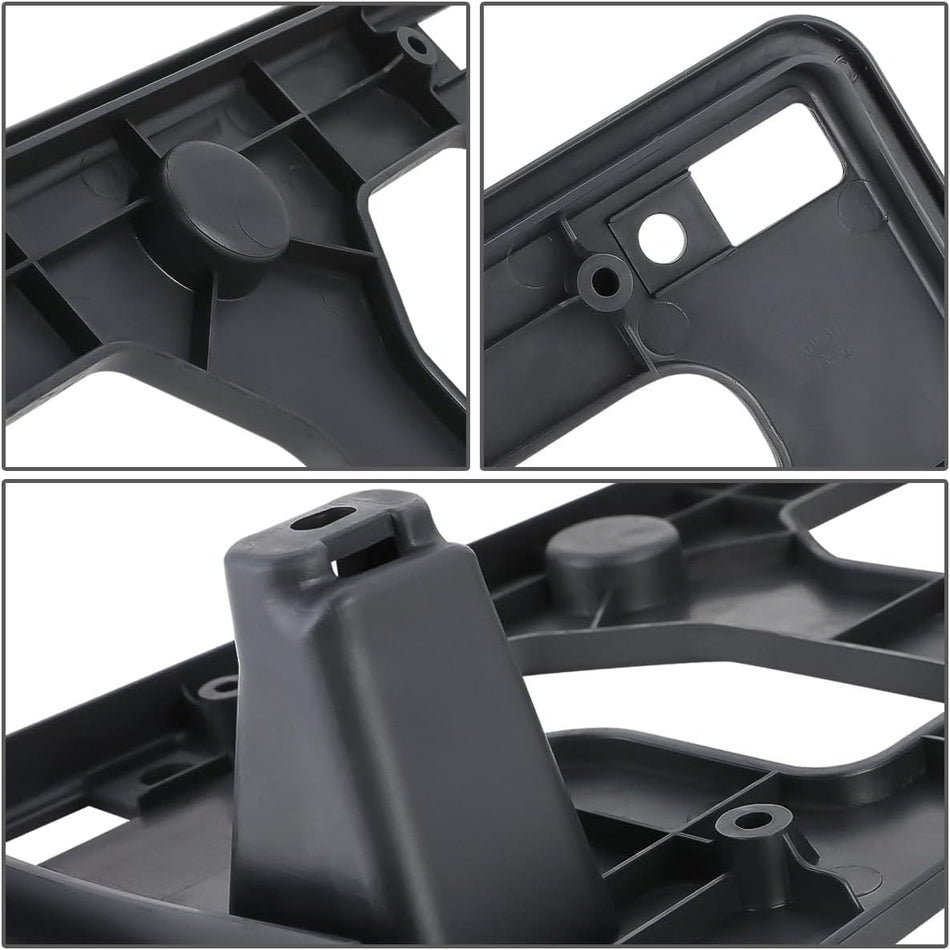 DAT AUTO PARTS Front Bumper License Plate Frame Tag Mounting Bracket Holder Replacement for 2018-2020 Honda Fit Black Textured Made of PP Plastic H...